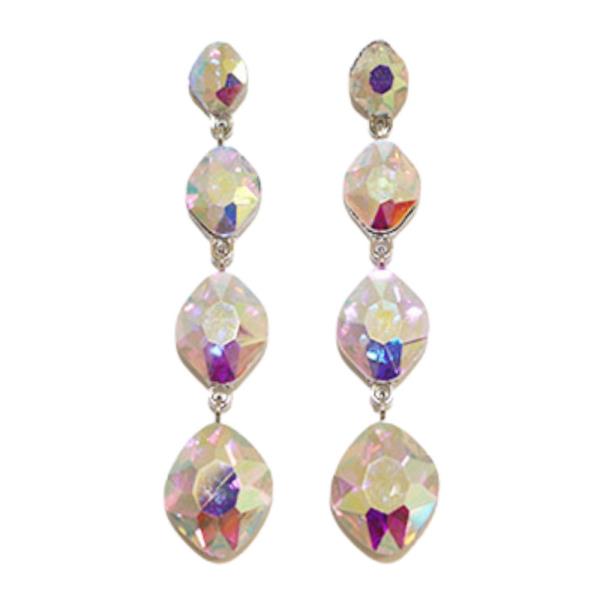 CRYSTAL GEMSTONE PARTY DANGLE EARRING