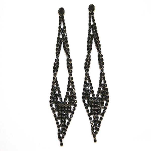 CRYSTAL GEMSTONE PARTY DANGLE EARRING