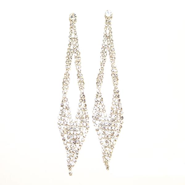 CRYSTAL GEMSTONE PARTY DANGLE EARRING