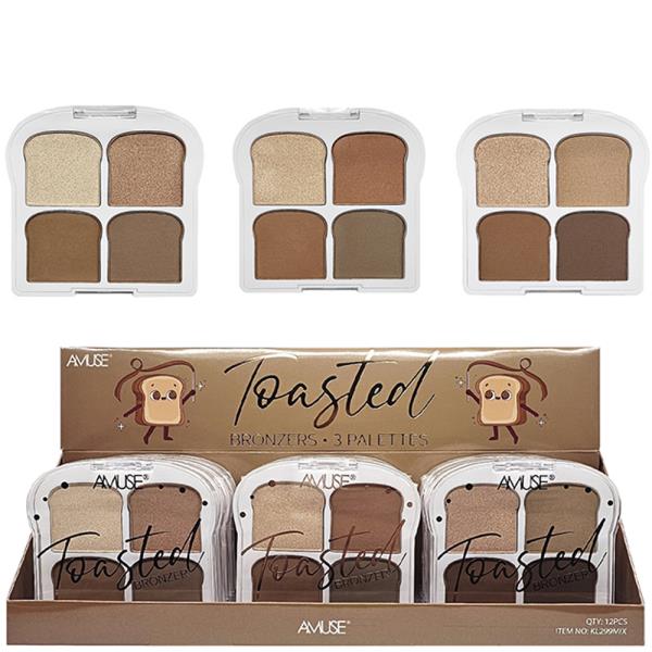 AMUSE PASTED BRONZERS 3 PALETTES (12 UNITS)