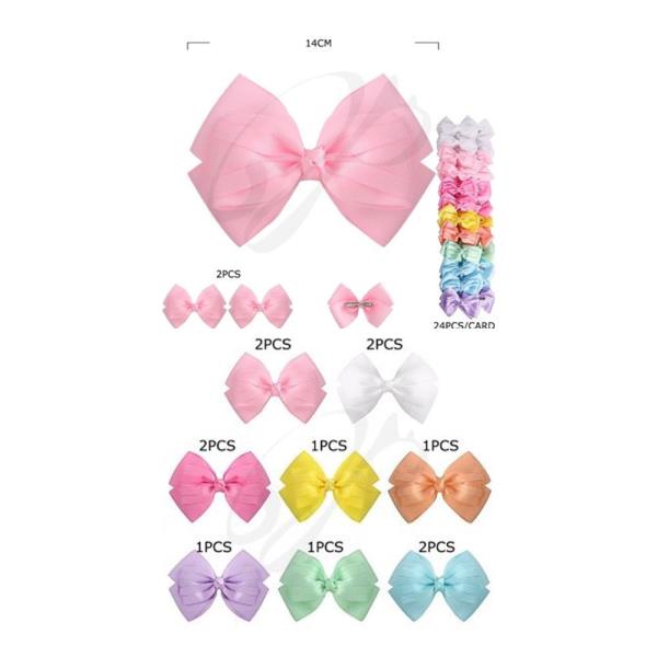 RIBBON HAIR CLIP (12 UNITS)