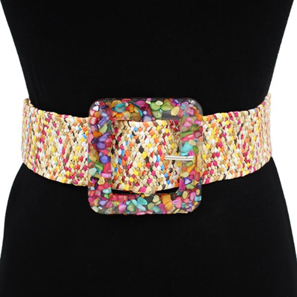 COLOR SQUARE ELASTIC BELT