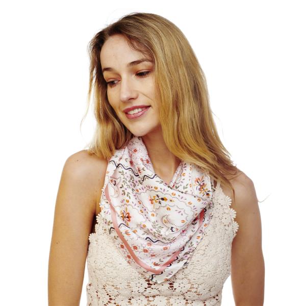 PAISLEY PRINTED SILKY SCARF