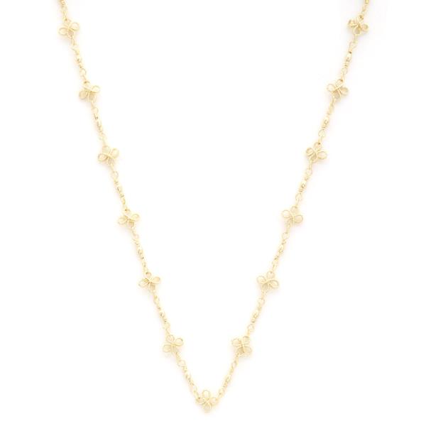 SODAJO DAINTY STATION GOLD DIPPED NECKLACE