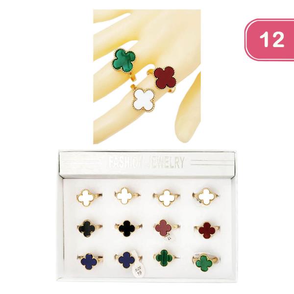 CLOVER STONE RING (12 UNITS)