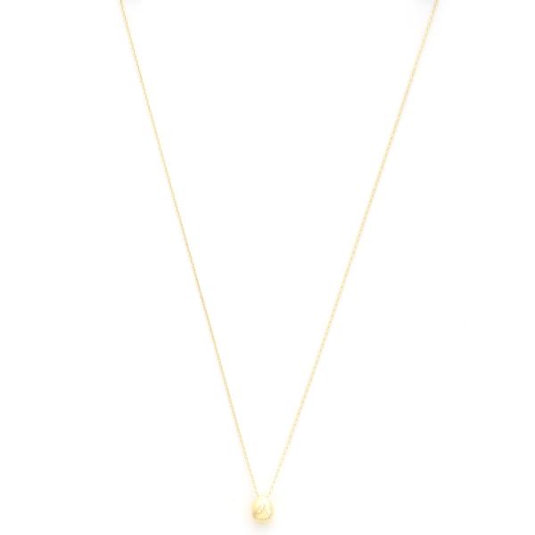 DAINTY BALL BEAD METAL NECKLACE