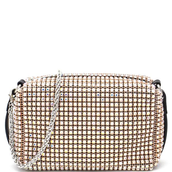 RHINESTONE ALL OVER CHIC CROSSBODY BAG