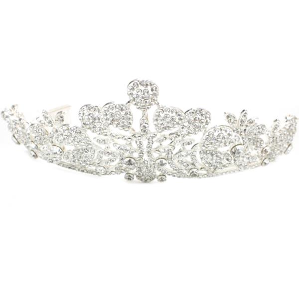 RHINESTONE BRIDAL CROWN TIARA