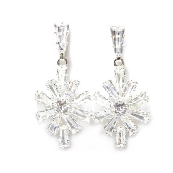 RHINESTONE & CRYSTAL STONE DANGLE EARRING