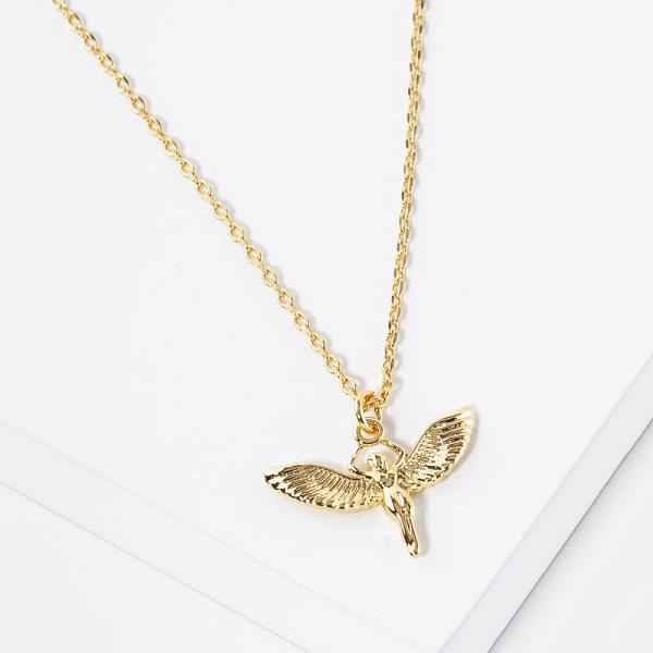 18K GOLD RHODIUM DIPPED O ICARUS NECKLACE