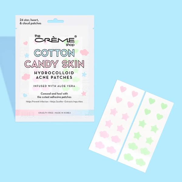COTTON CANDY SKIN HYDROCOLLOID ACNE 72 PATCHES ULTRA ALOE BOOST (3 UNITS)