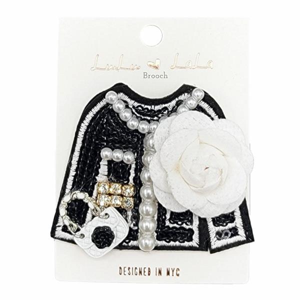 TWEED JACKET BROOCH PC