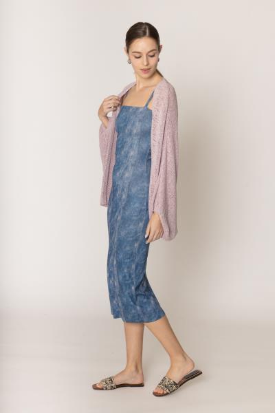 CROCHET CARDIGAN WITH LACE BACK
