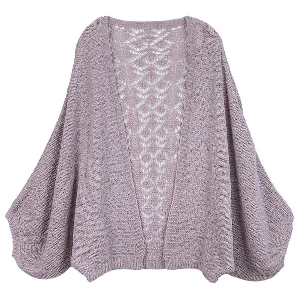 CROCHET CARDIGAN WITH LACE BACK