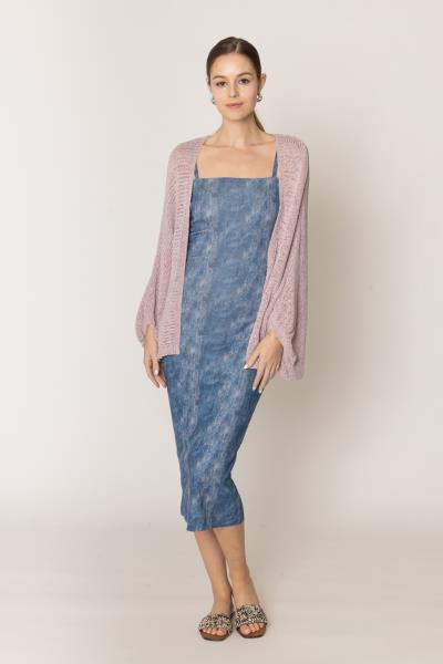 CROCHET CARDIGAN WITH LACE BACK