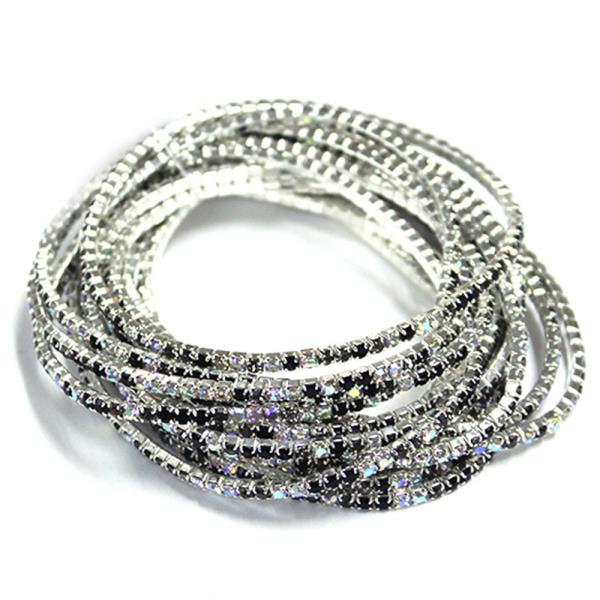 RHINESTONE STRETCH MULTI BRACELET SET