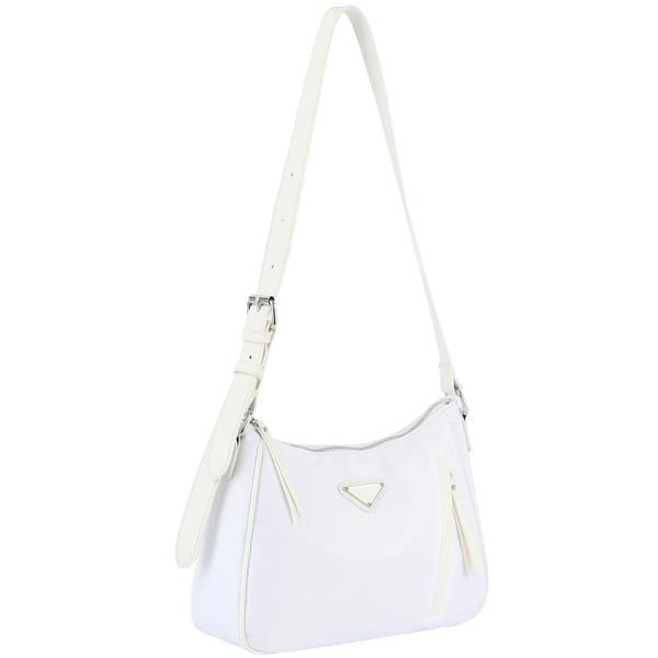 CHIC NYLON ZIPPER CROSSBODY BAG