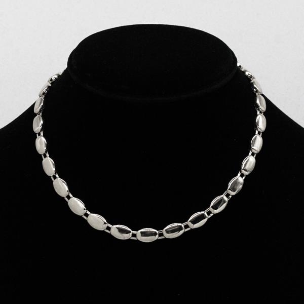 SECRET BOX OVAL METAL CHAIN NECKLACE