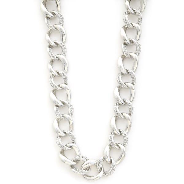 CURB LINK METAL NECKLACE