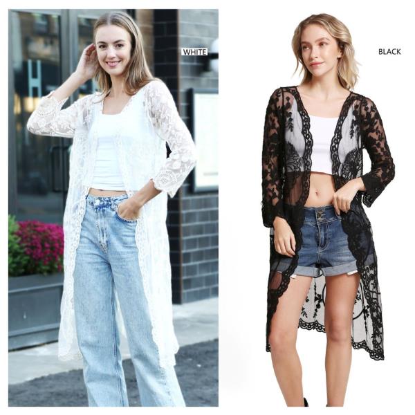 FLORAL LACE COVER UP