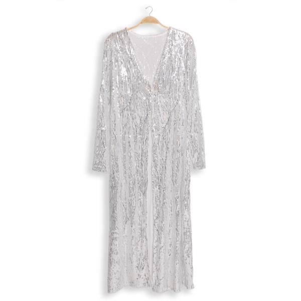 SEQUIN LONG COVER-UP