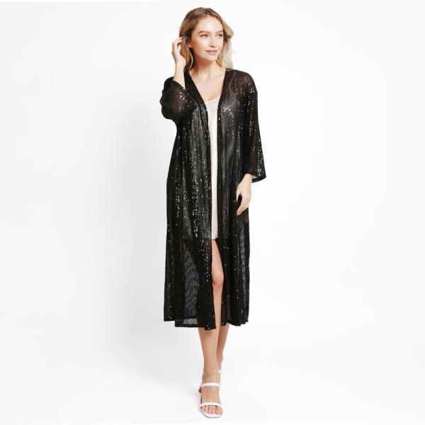 SEQUIN LONG COVER-UP