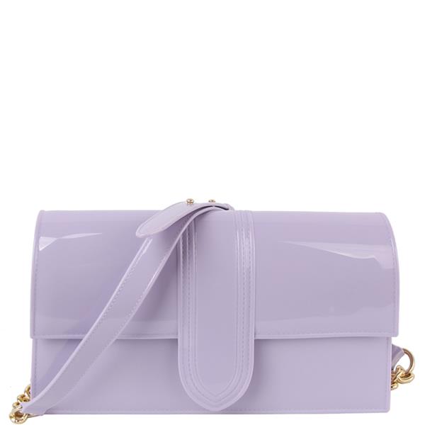 GLOSSY JELLY COLOR CHIC CROSSBODY BAG