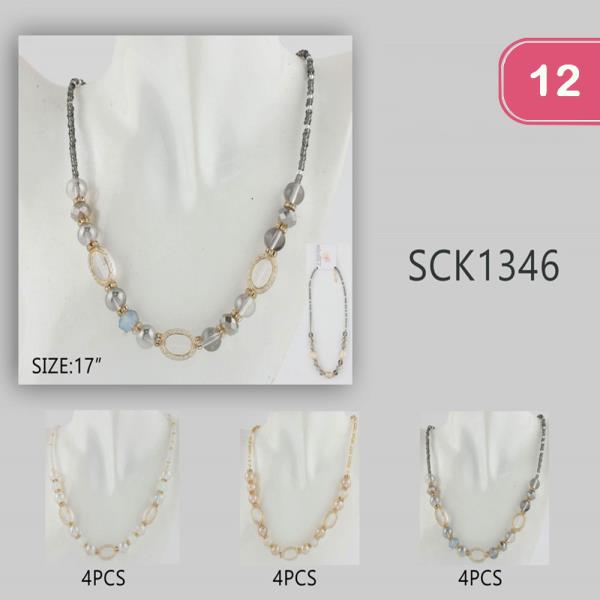 BEAD NECKLACE (12 UNITS)