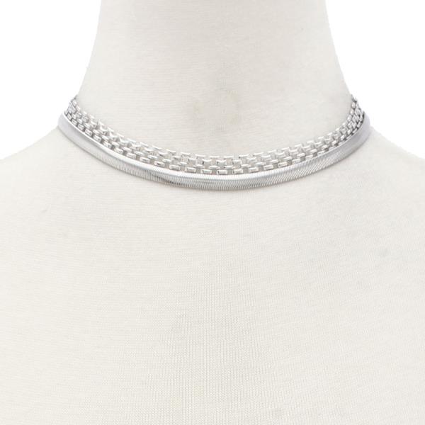 METAL CHOKER NECKLACE