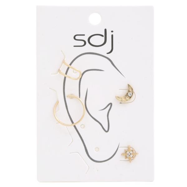 SDJ ASSORTED EAR CUFF EARRING SET