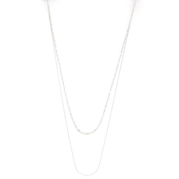 SODAJO DAINTY CHAIN LAYERED GOLD DIPPED NECKLACE