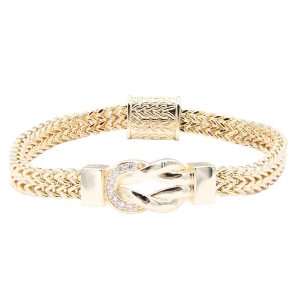 TWO TONE CZ BRACELET
