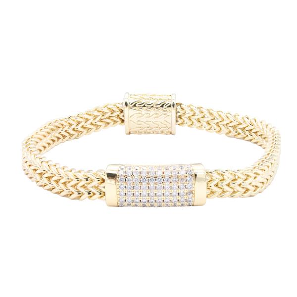 CZ TWO TONE BRACELET