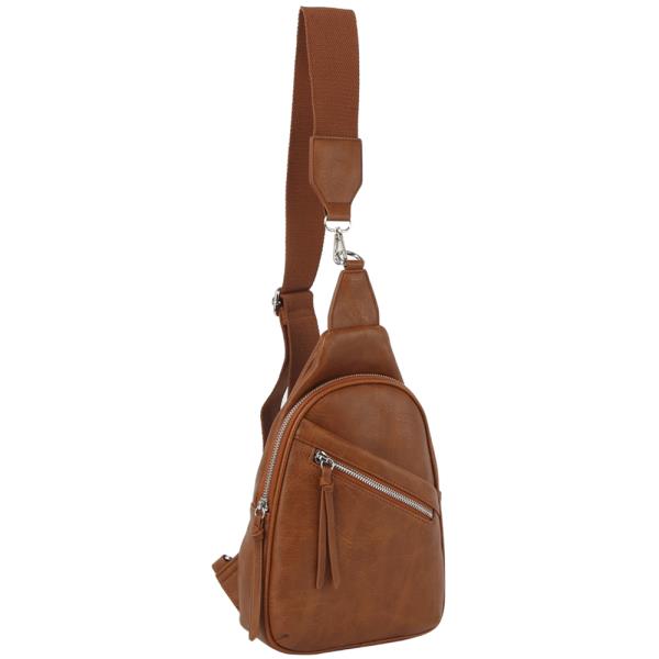 (PRE-ORDER / ONLINE ONLY) SMOOTH ZIPPER SLING CROSSBODY BAG