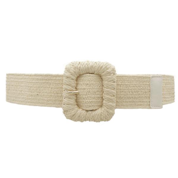 PLUS STRAW WRAPPED RECTANGLE ELASTIC STRAW BELT