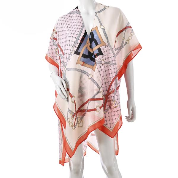 BELT PATTERN KIMONO COVER UP