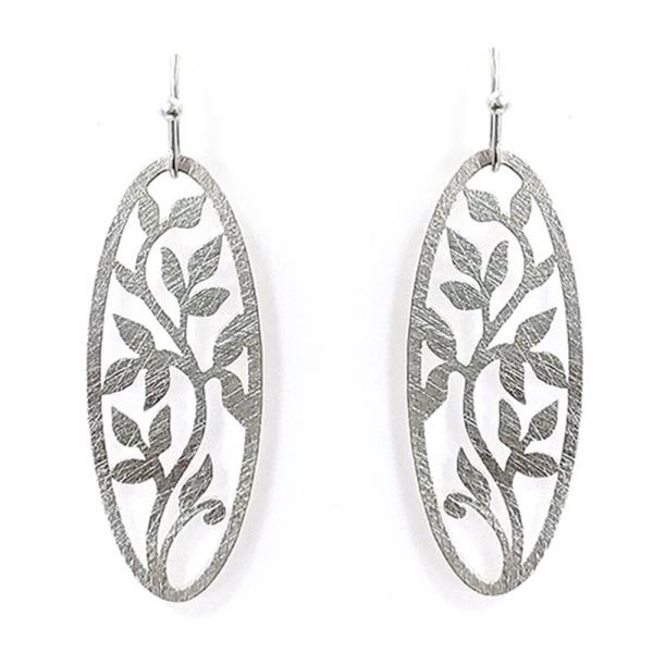 WESTERN STYLE METAL TREE DANGLE EARRING