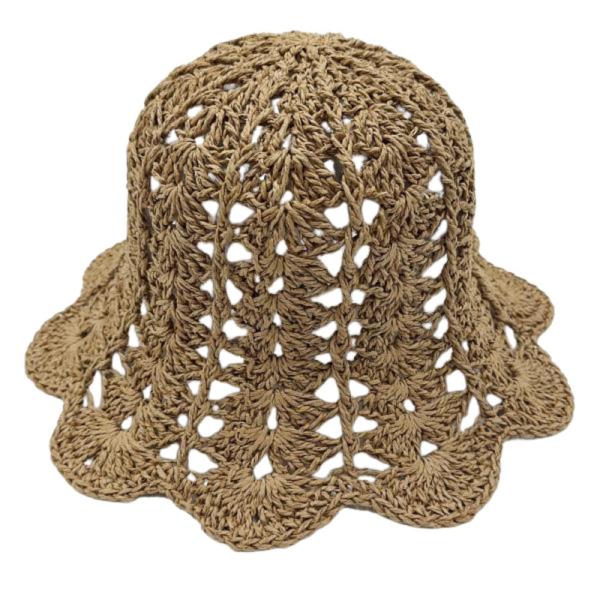 STRAW BUCKET HAT