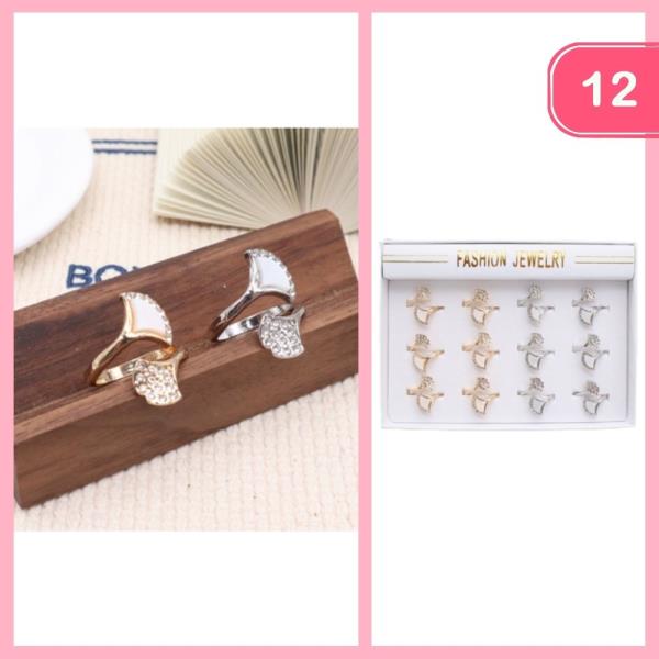 RHINESTONE RING (12 UNITS)