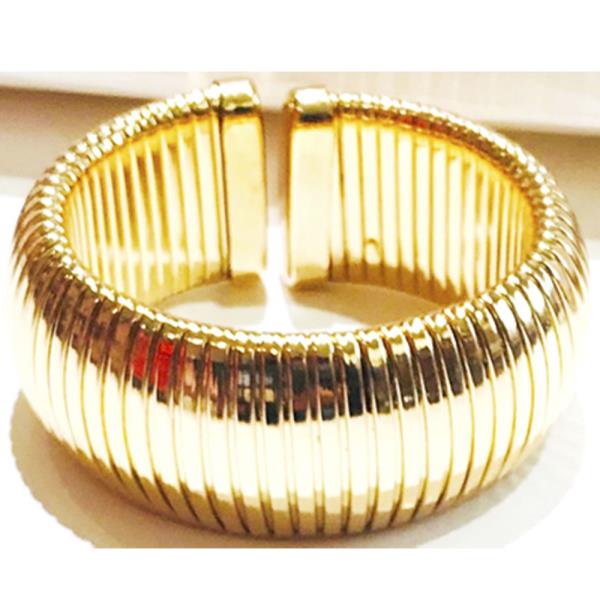 GOLD 30MM FLEXIBLE DOMED CUFF