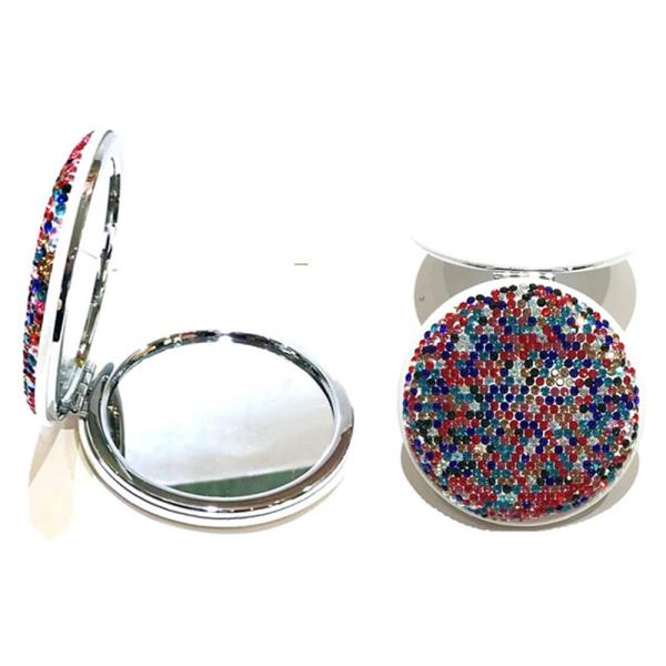 RHINESTONE ROUND MIRROR