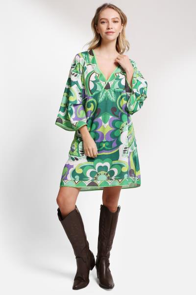 MIXED COVER UP DRESS