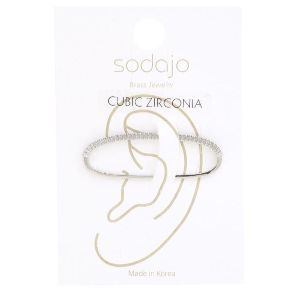 SODAJO CZ METAL EAR CUFF