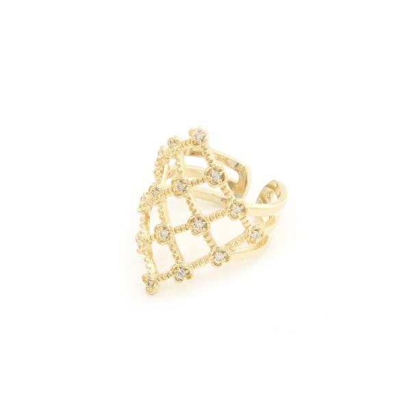 SODAJO CZ GOLD DIPPED ADJUSTABLE RING