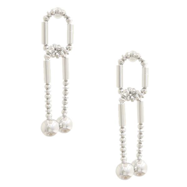 DOUBLE BALL DANGLE EARRING