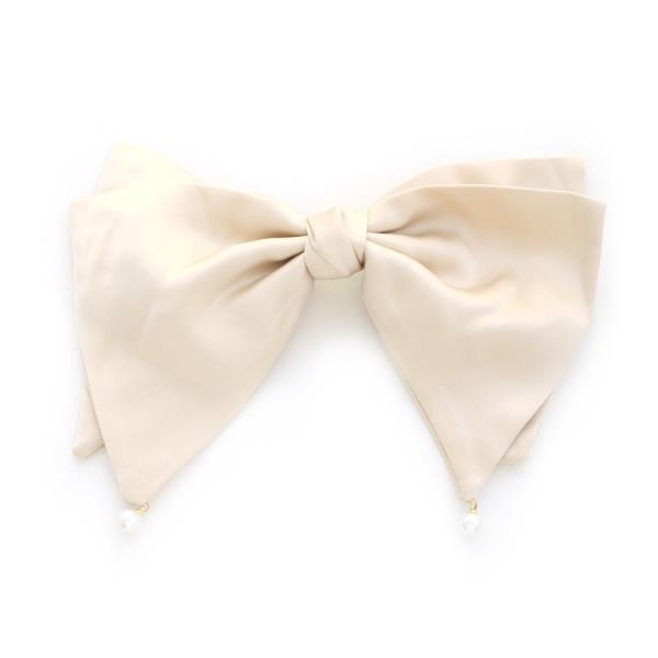 PEARL BEAD HAIR BOW