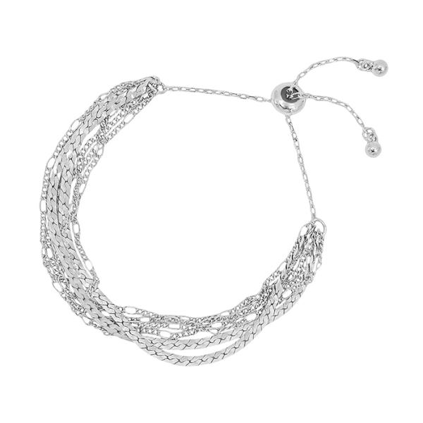 FLAT CHAIN AC 6 ROWS ADJUSTABLE BRACELET