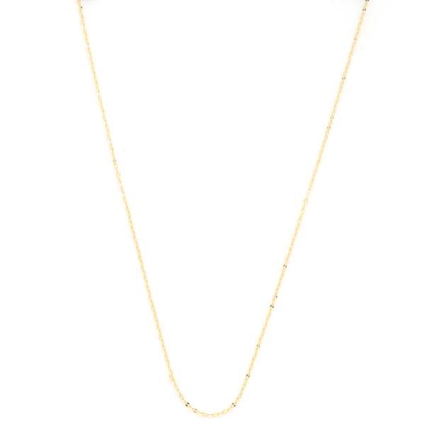 SODAJO DAINTY LINK THICKER LAYERED IN 18KT GOLD NECKLACE