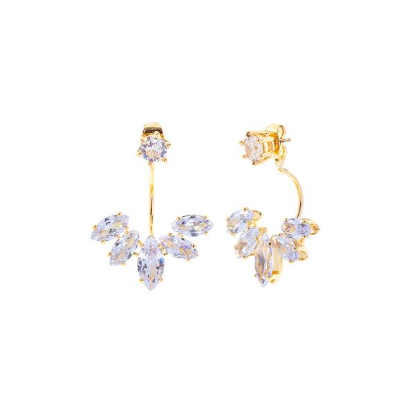 CZ  JACKET EARRING