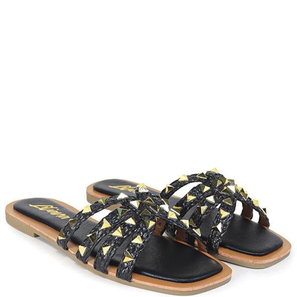 SPIKE STUD STRAP SLIDE 12 PAIRS